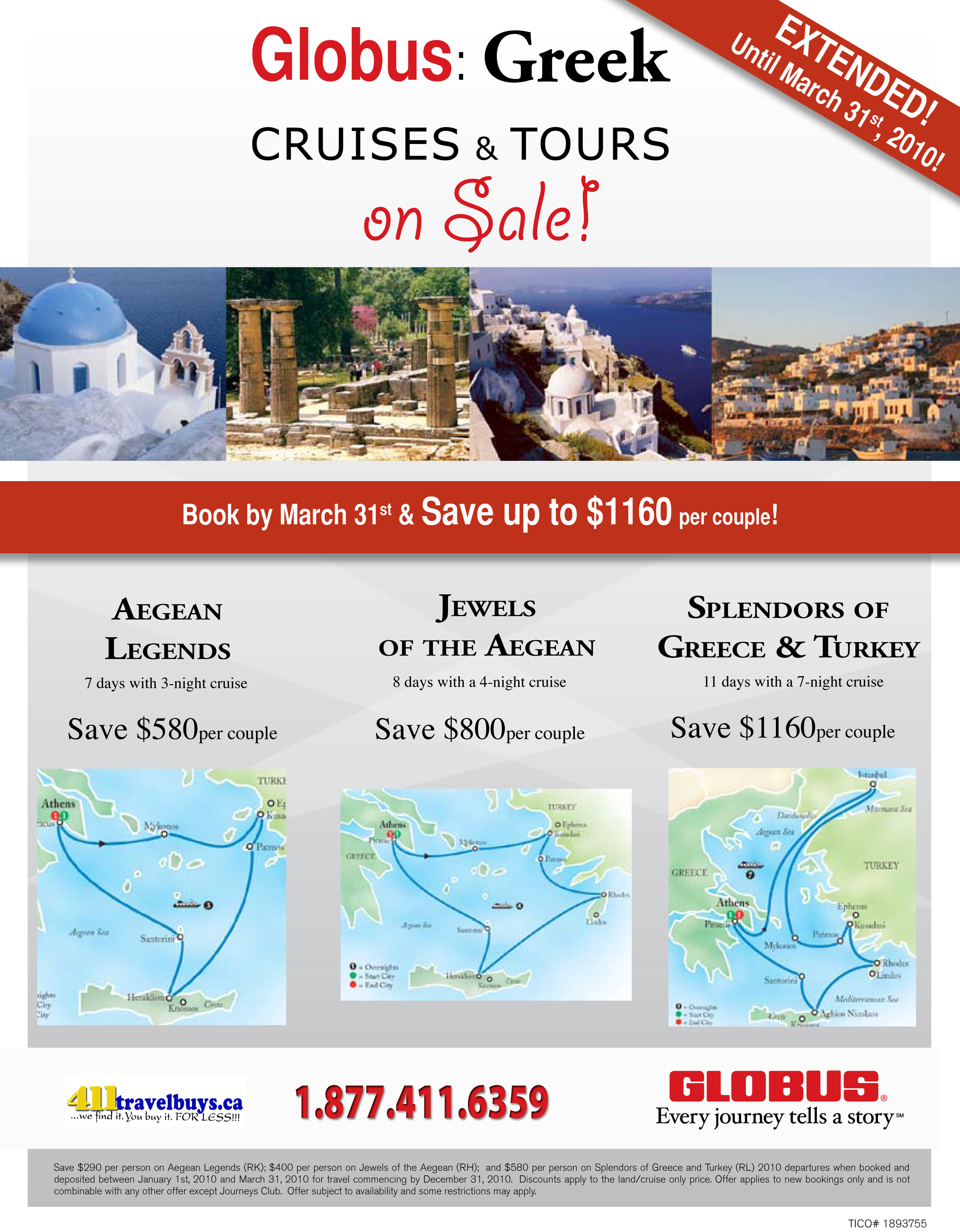 Globus Greek Cruise and Tours Globus Tour New Year Specials