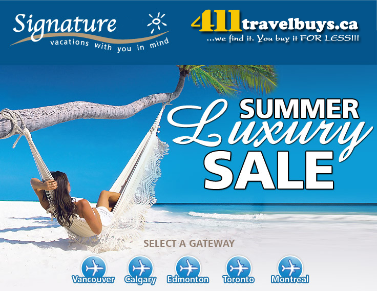 Signature Vacations Summer Luxury Sale with Signature Vacations All