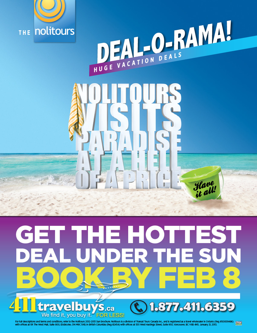 nolitours-deal-o-rama vacation deals